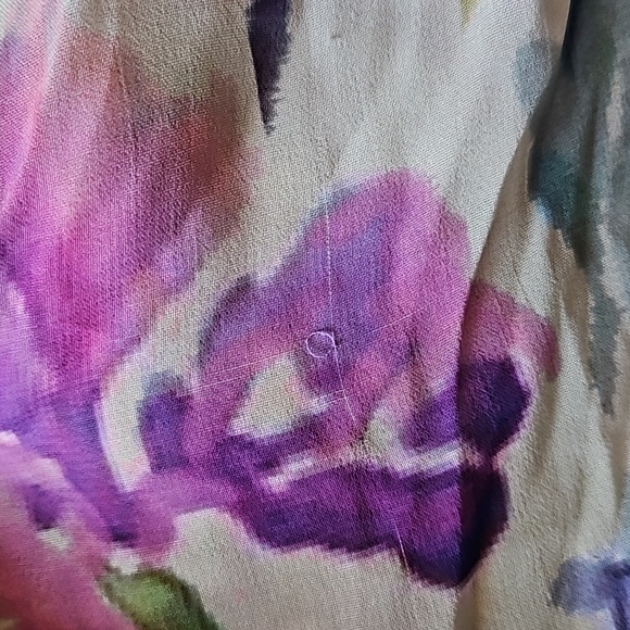 Anthropologie Asymmetrical Painterly Floral Midi Skirt Size S - Picture 14 of 14